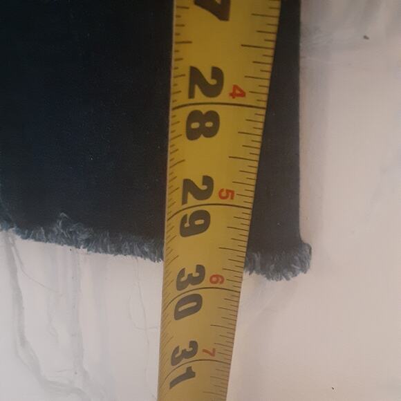 Kancan Jeans Womens 7/27 Distressed Raw Hem Mid Rise Medium Wash - Picture 11 of 11